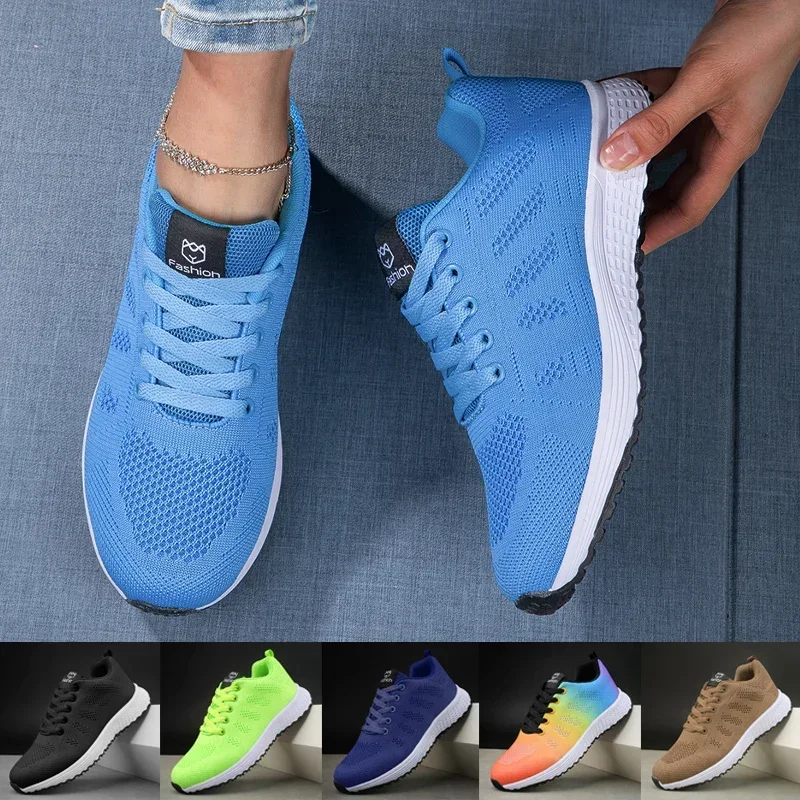 Running Gear Woman - Women's Sneakers Breathable Knitted Mesh Comfortable