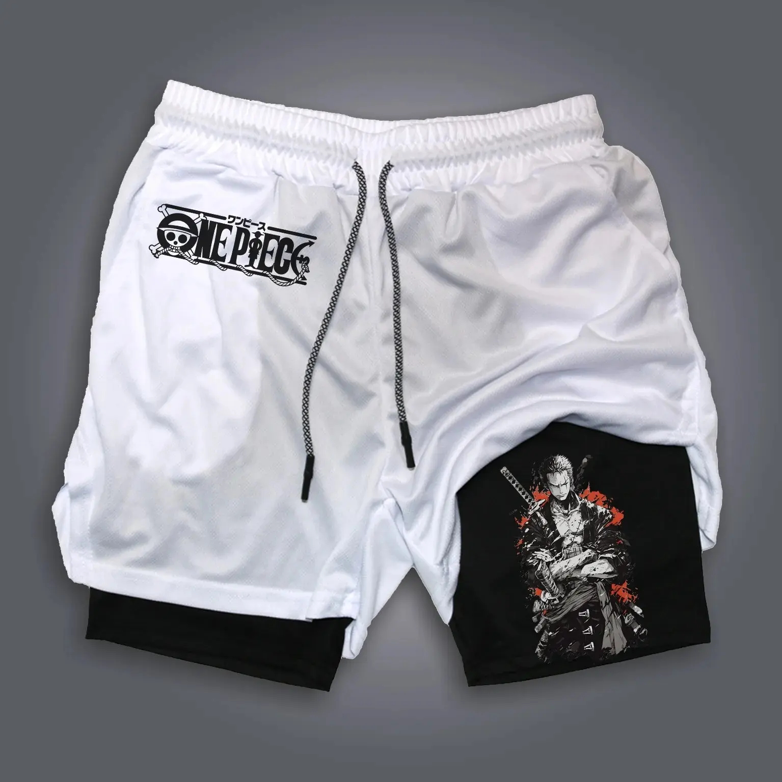 One Piece Anime Mens Gym Short - Running Cap Mesh incelemesi ve fiyatı