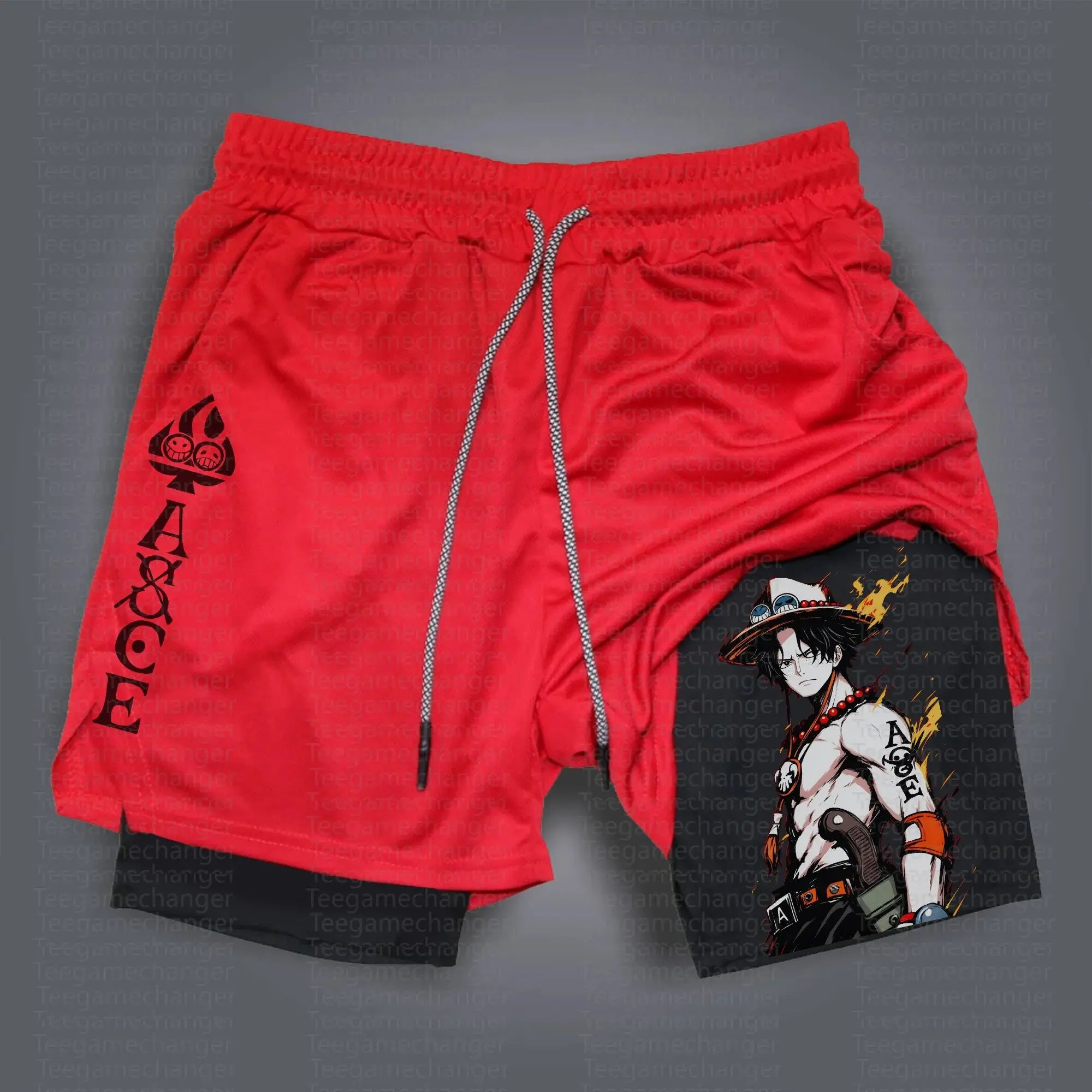One Piece Anime Mens Gym Short - Running Cap Mesh incelemesi ve fiyatı
