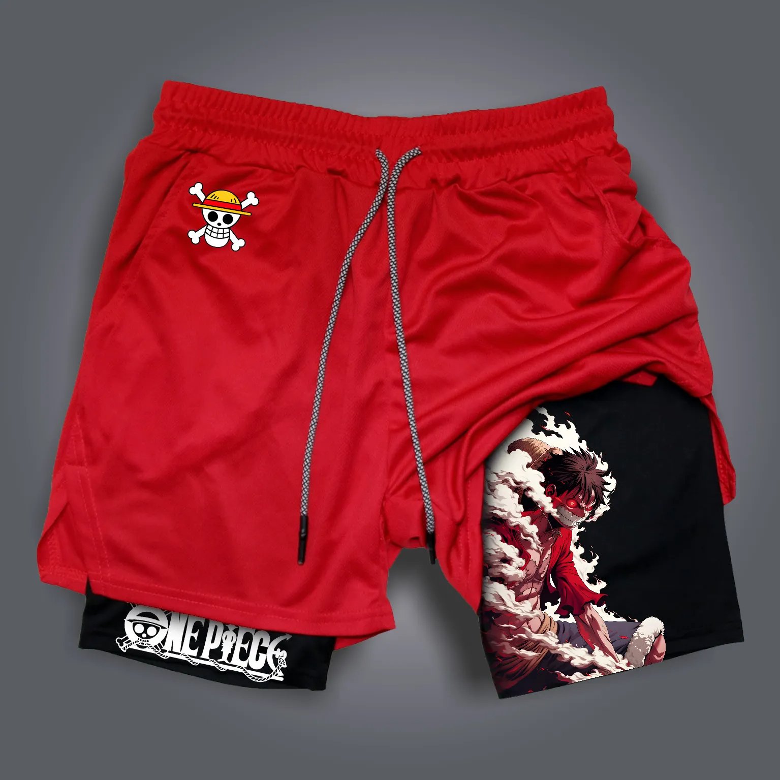 One Piece Anime Mens Gym Short - Running Cap Mesh incelemesi ve fiyatı